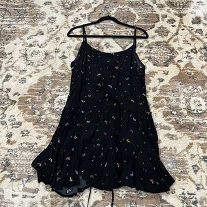 Black dress w/butterflies
